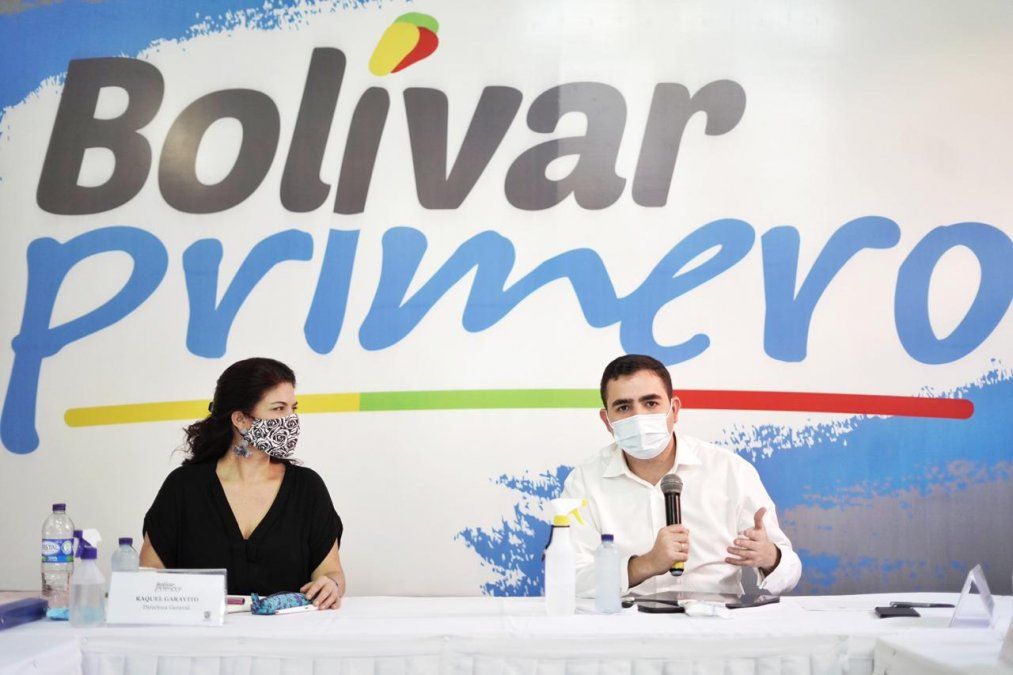 Raquel Garavito y Vicente Blel, Gobernador de Bol&iacute;var