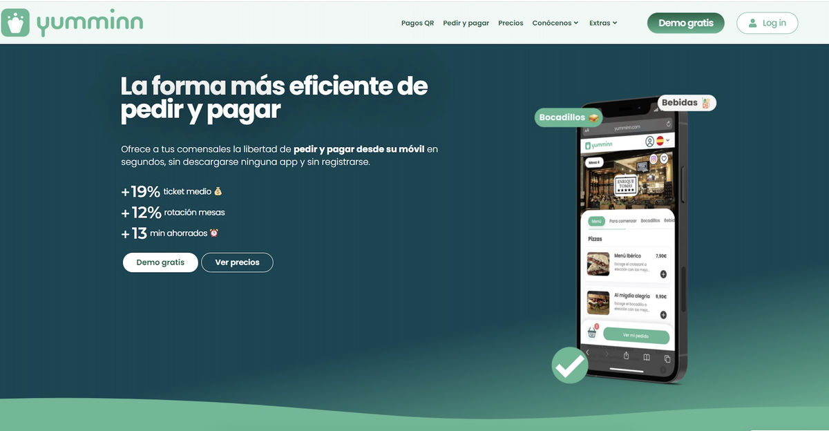 Web de la empresa Yumminn Web de la empresa Yumminn