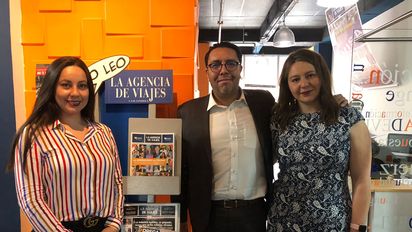 Nataly Clavijo, directora general; César Rozo, jefe de Operaciones en Colombia; y Adriana Prieto, account manager de Get Covered World. &nbsp;