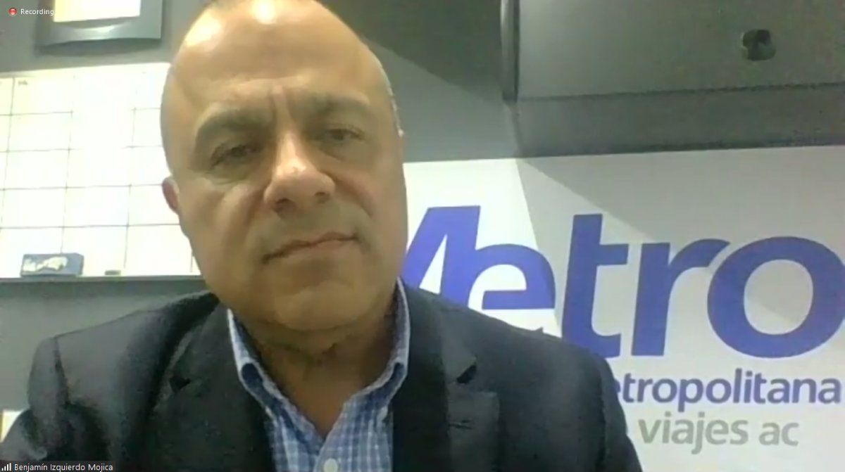 Benjamín Izquierdo, presidente de la Asociación Metropolitana de Agencias de Viajes (Metro).