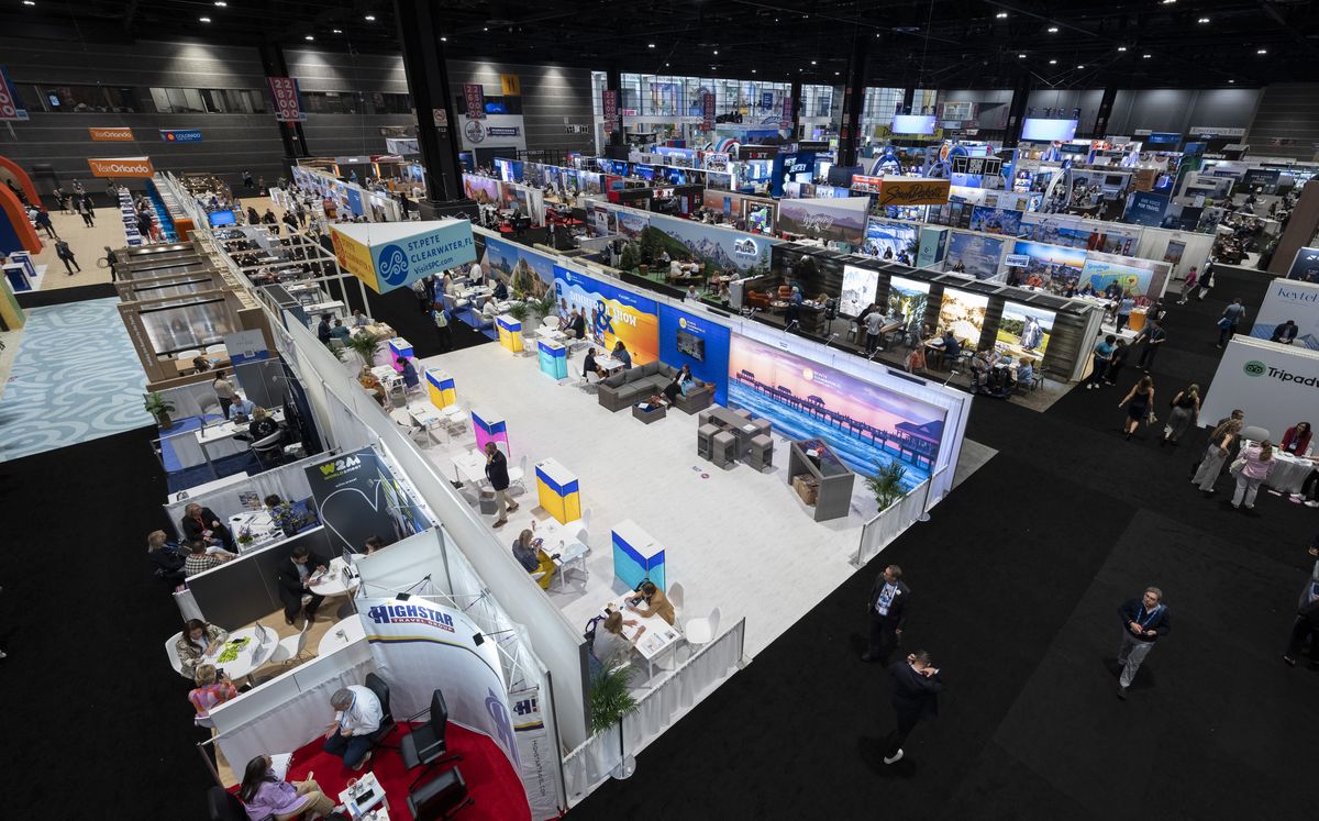 Un sector del área de negocios de IPW 2025 en el McCormick Place de Chicago. - Ladevi Medios y Soluciones Un sector del área de negocios de IPW 2025 en el McCormick Place de Chicago.