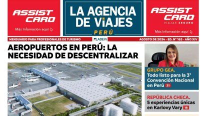Portada de la Revista La Agencia de Viajes Perú de agosto 2024.