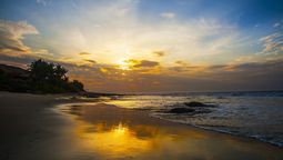Playa de Máncora, en el departamento de Piura, en Perú.