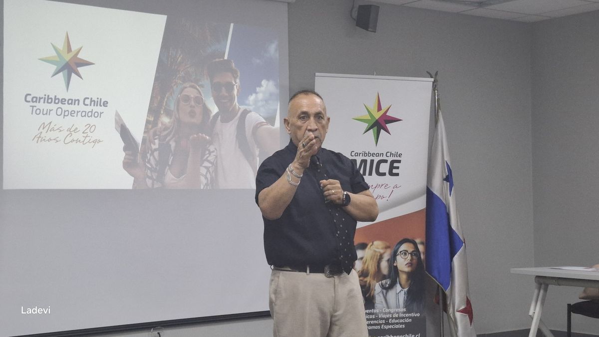 Rodrigo Morales, gerente general de Caribbean Chile, durante una de las últimas actividades con agentes de viajes y socios realizadas en 2025.