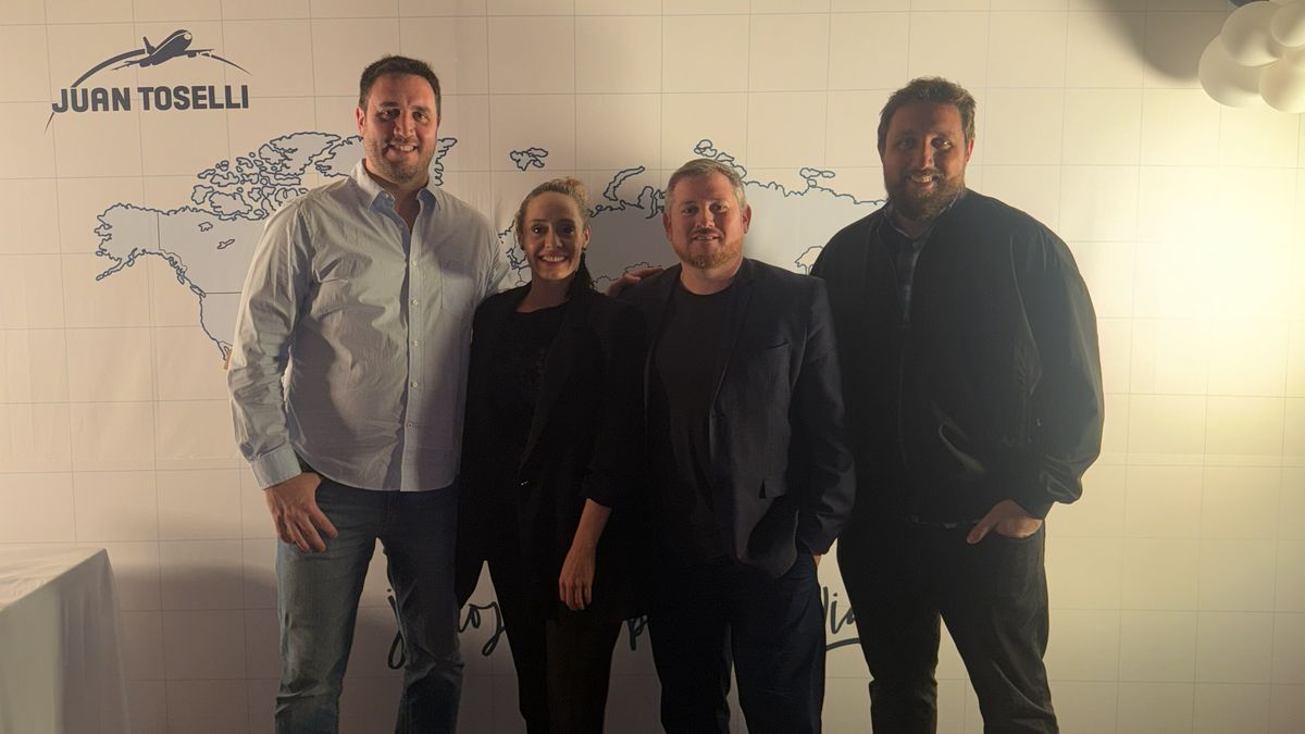 Juan Toselli International Tours: Guillermo Toselli, director comercial; Carolina Muffolini, gerente de la sucursal de Buenos Aires; Andrés Baraldi, gerente comercial; y Gabriel Toselli, gerente de Tecnología.