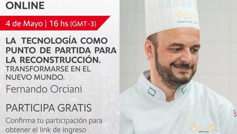 Seminario online a cargo del chef Fernando Orciani.