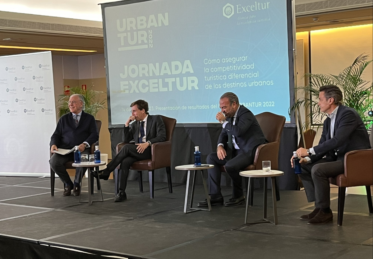 Rueda de prensa de Exceltur en la que presentó el cuarto informe 
