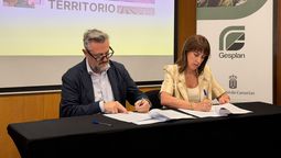 Miguel Ángel Pérez, consejero delegado de Gesplan y Mónica Zalaquett, presidenta ejecutiva de Fedetur.&nbsp;
