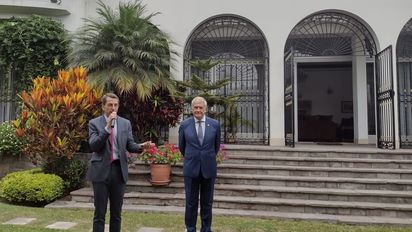 Petr Lutter y Josef Hlobil en el evento para promocionar República Checa.