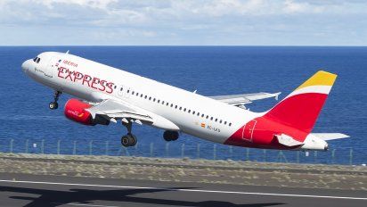 Uno de los Airbus A320 de Iberia Express.