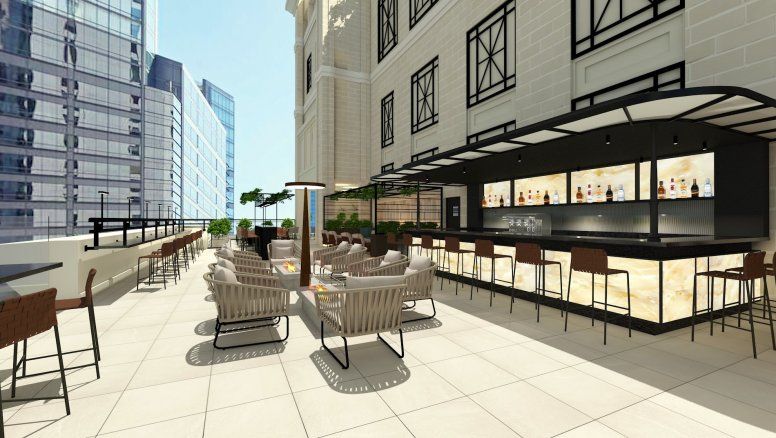 Así será el Sky Bar del Riu Plaza Chicago, el proyecto de RIU en dicha ciudad.