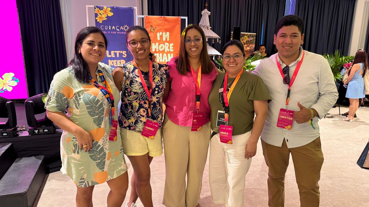 Jennifer Durand, VCR Representaciones; Tamara Vargas, Agil Peru; Ángela Portocarrero, Atipax Group y Christian Díaz Crismark Travel Mayorista de viajes. 