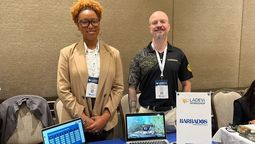 Ashleigh Phillips y Santiago Botero Robledo de Barbados Tourism Marketing.